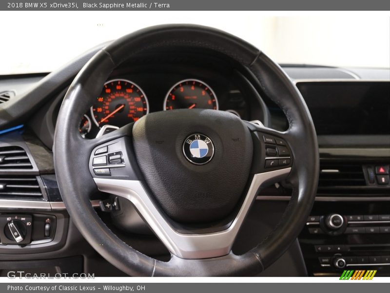 Black Sapphire Metallic / Terra 2018 BMW X5 xDrive35i