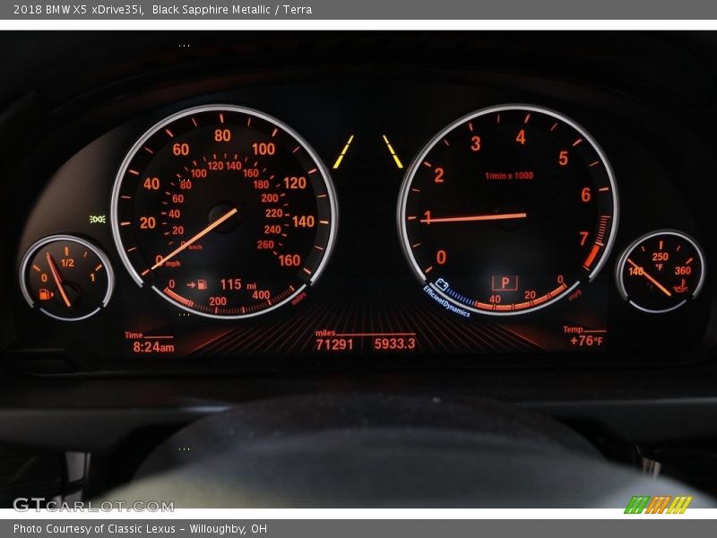 Black Sapphire Metallic / Terra 2018 BMW X5 xDrive35i