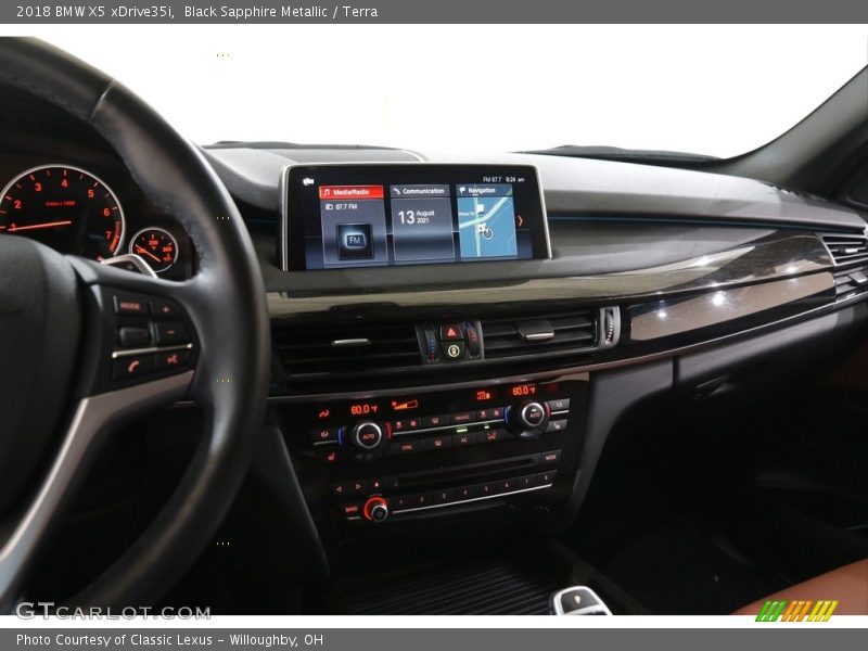 Black Sapphire Metallic / Terra 2018 BMW X5 xDrive35i