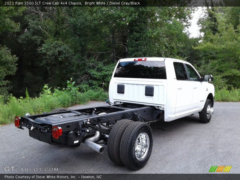 Bright White / Diesel Gray/Black 2021 Ram 3500 SLT Crew Cab 4x4 Chassis