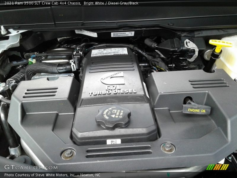 Bright White / Diesel Gray/Black 2021 Ram 3500 SLT Crew Cab 4x4 Chassis