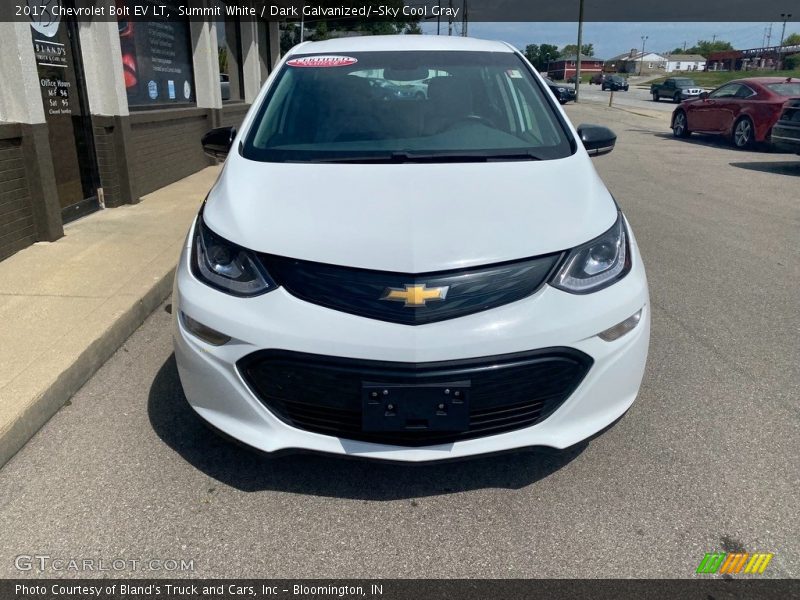 Summit White / Dark Galvanized/­Sky Cool Gray 2017 Chevrolet Bolt EV LT