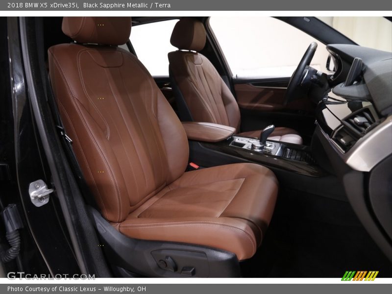 Black Sapphire Metallic / Terra 2018 BMW X5 xDrive35i