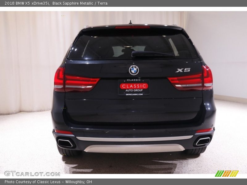 Black Sapphire Metallic / Terra 2018 BMW X5 xDrive35i