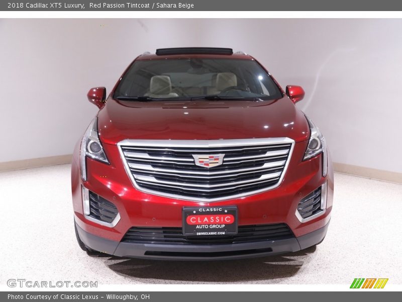 Red Passion Tintcoat / Sahara Beige 2018 Cadillac XT5 Luxury