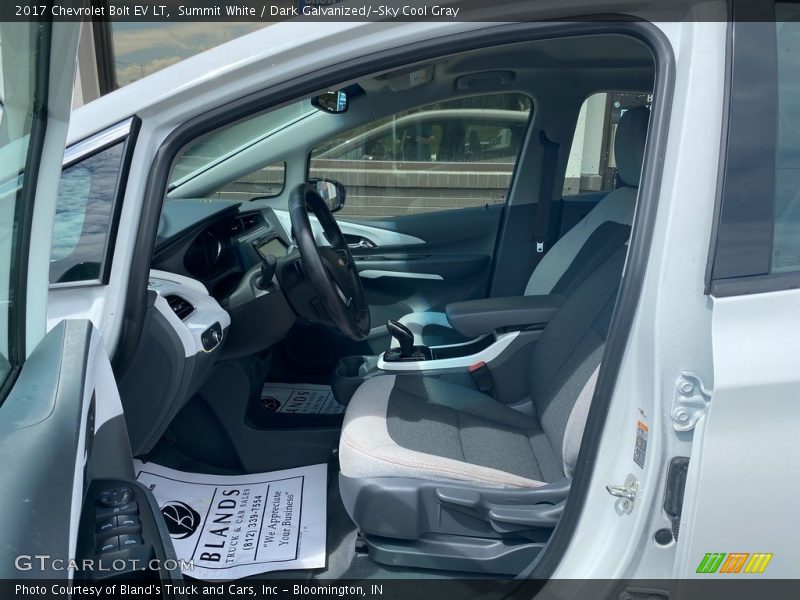 Summit White / Dark Galvanized/­Sky Cool Gray 2017 Chevrolet Bolt EV LT