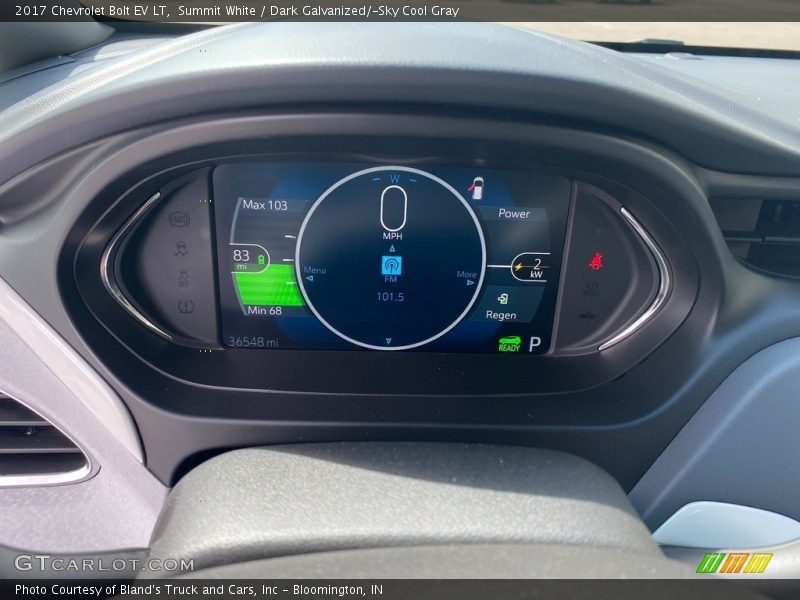 Summit White / Dark Galvanized/­Sky Cool Gray 2017 Chevrolet Bolt EV LT