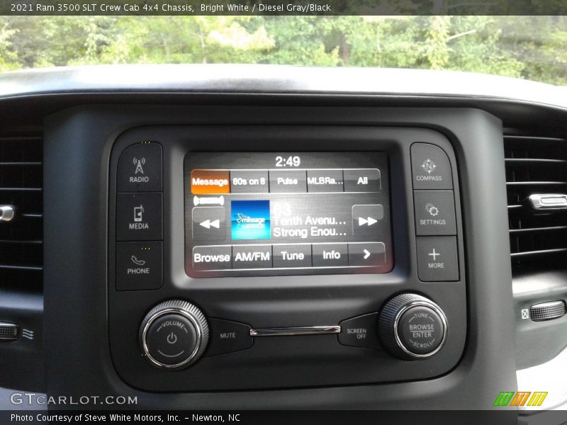 Bright White / Diesel Gray/Black 2021 Ram 3500 SLT Crew Cab 4x4 Chassis