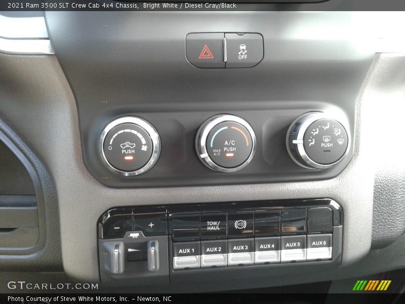 Bright White / Diesel Gray/Black 2021 Ram 3500 SLT Crew Cab 4x4 Chassis