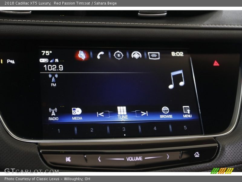 Red Passion Tintcoat / Sahara Beige 2018 Cadillac XT5 Luxury