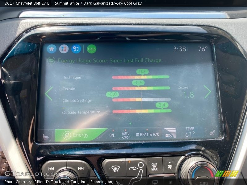Summit White / Dark Galvanized/­Sky Cool Gray 2017 Chevrolet Bolt EV LT