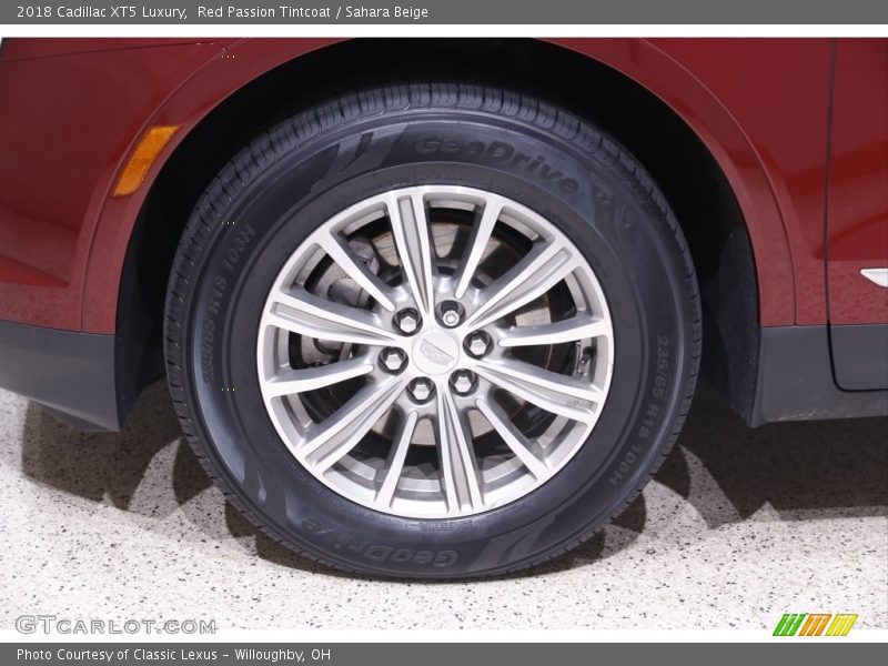 Red Passion Tintcoat / Sahara Beige 2018 Cadillac XT5 Luxury