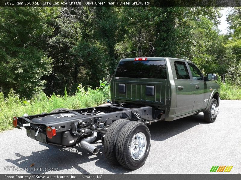 Olive Green Pearl / Diesel Gray/Black 2021 Ram 3500 SLT Crew Cab 4x4 Chassis
