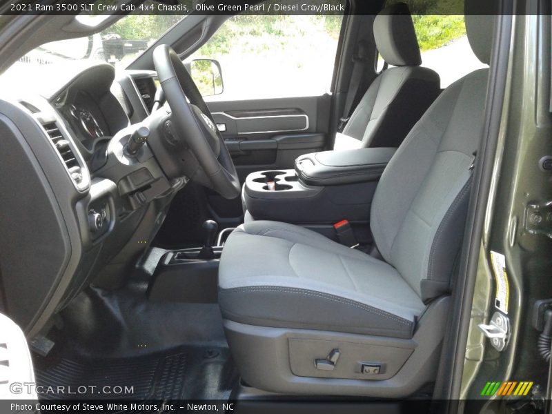 Olive Green Pearl / Diesel Gray/Black 2021 Ram 3500 SLT Crew Cab 4x4 Chassis