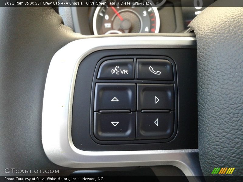 Olive Green Pearl / Diesel Gray/Black 2021 Ram 3500 SLT Crew Cab 4x4 Chassis