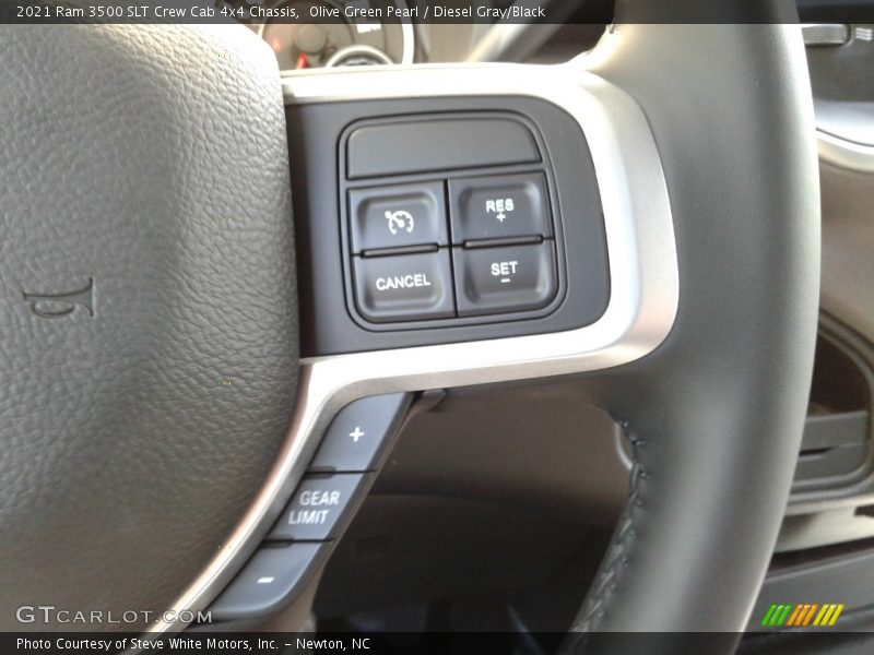 Olive Green Pearl / Diesel Gray/Black 2021 Ram 3500 SLT Crew Cab 4x4 Chassis