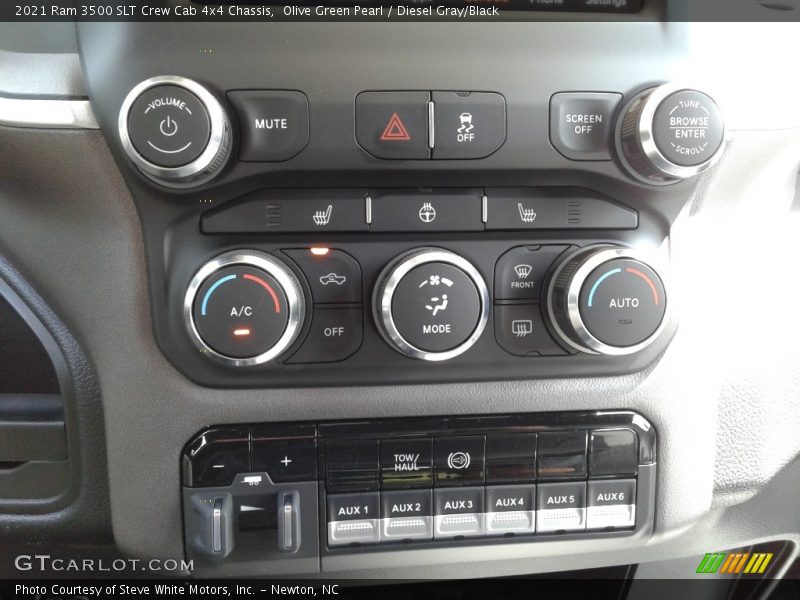 Olive Green Pearl / Diesel Gray/Black 2021 Ram 3500 SLT Crew Cab 4x4 Chassis