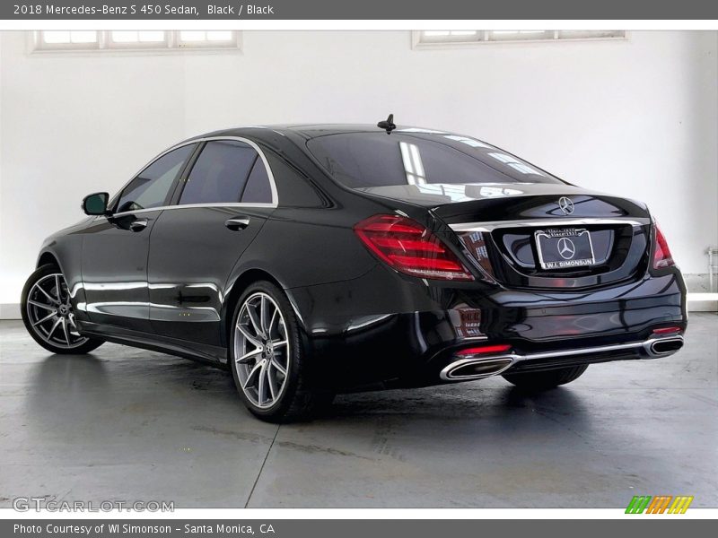 Black / Black 2018 Mercedes-Benz S 450 Sedan