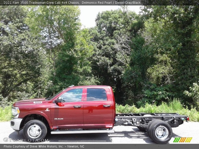 Delmonico Red Pearl / Diesel Gray/Black 2021 Ram 3500 Tradesman Crew Cab 4x4 Chassis