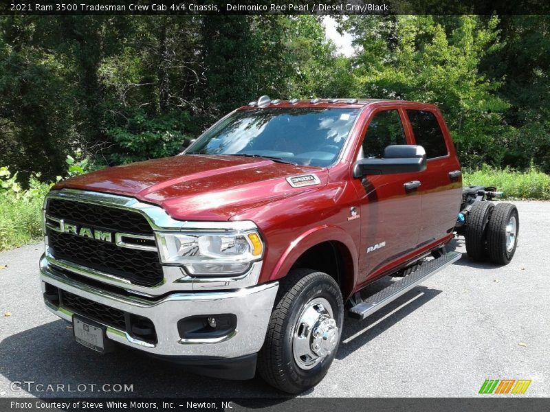 Delmonico Red Pearl / Diesel Gray/Black 2021 Ram 3500 Tradesman Crew Cab 4x4 Chassis