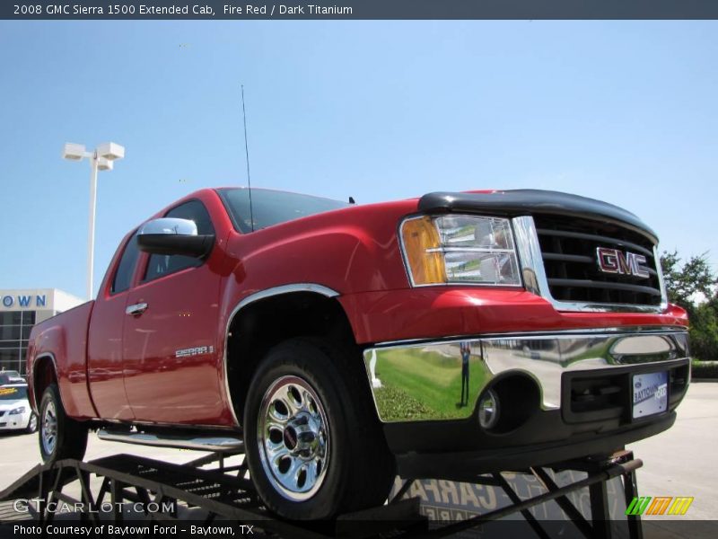Fire Red / Dark Titanium 2008 GMC Sierra 1500 Extended Cab