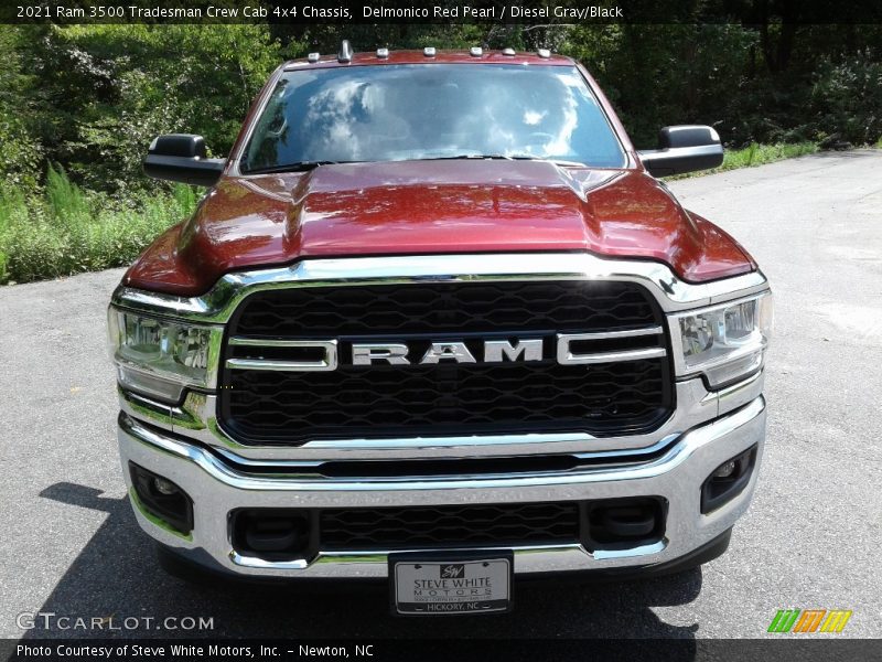 Delmonico Red Pearl / Diesel Gray/Black 2021 Ram 3500 Tradesman Crew Cab 4x4 Chassis