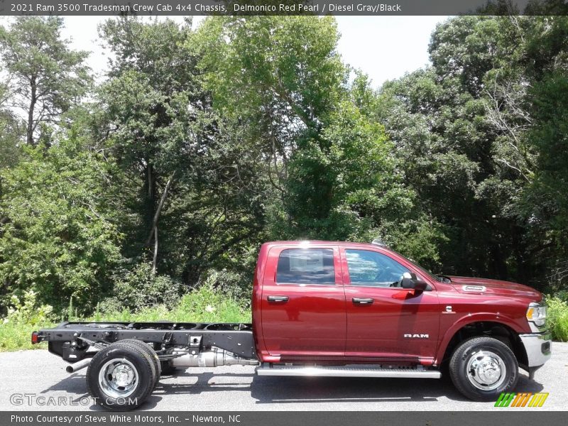 Delmonico Red Pearl / Diesel Gray/Black 2021 Ram 3500 Tradesman Crew Cab 4x4 Chassis