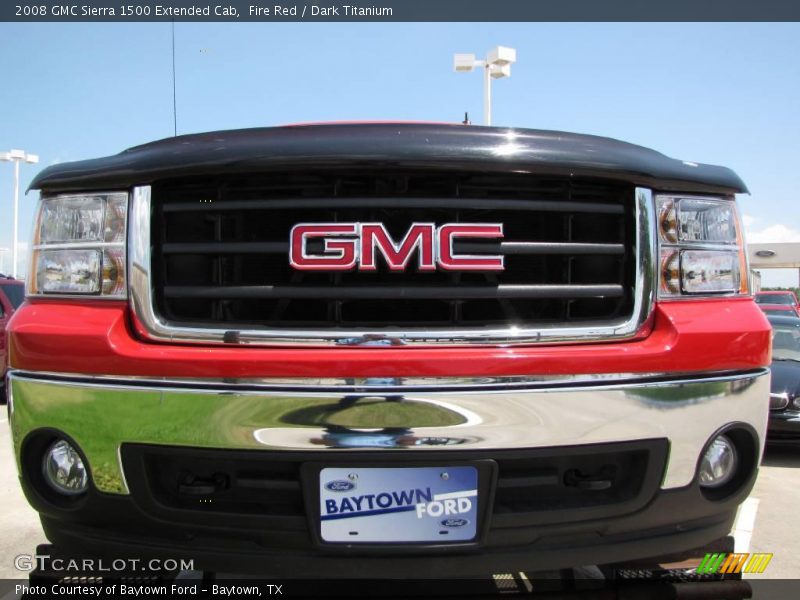 Fire Red / Dark Titanium 2008 GMC Sierra 1500 Extended Cab