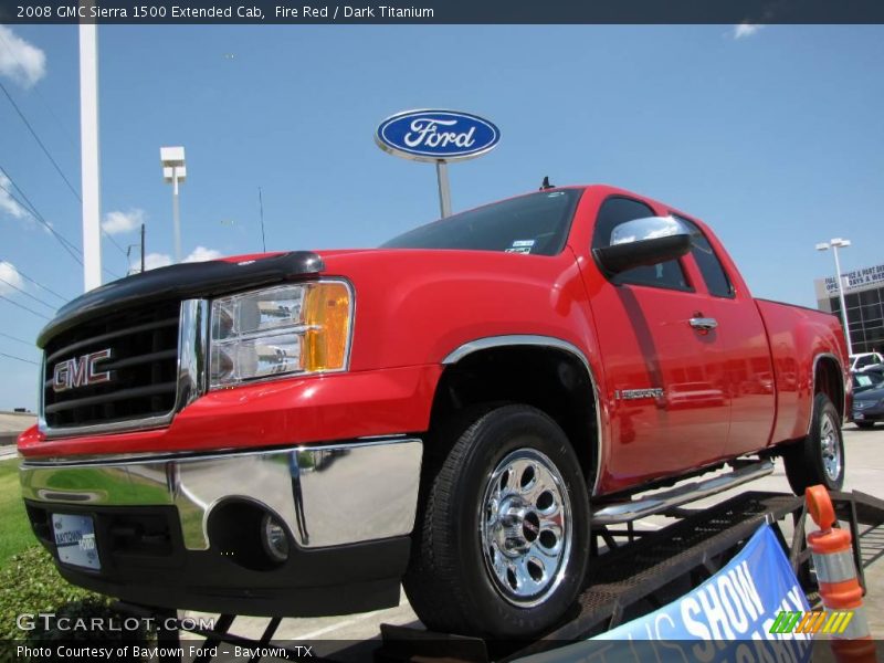 Fire Red / Dark Titanium 2008 GMC Sierra 1500 Extended Cab