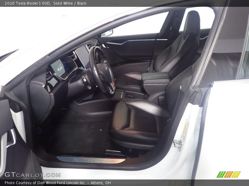 Front Seat of 2016 Model S 60D