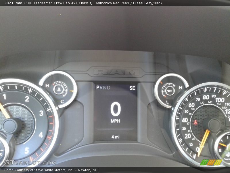 Delmonico Red Pearl / Diesel Gray/Black 2021 Ram 3500 Tradesman Crew Cab 4x4 Chassis