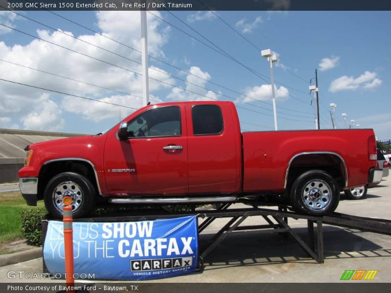 Fire Red / Dark Titanium 2008 GMC Sierra 1500 Extended Cab