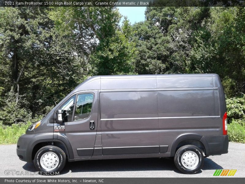 Granite Crystal Metallic / Black 2021 Ram ProMaster 1500 High Roof Cargo Van