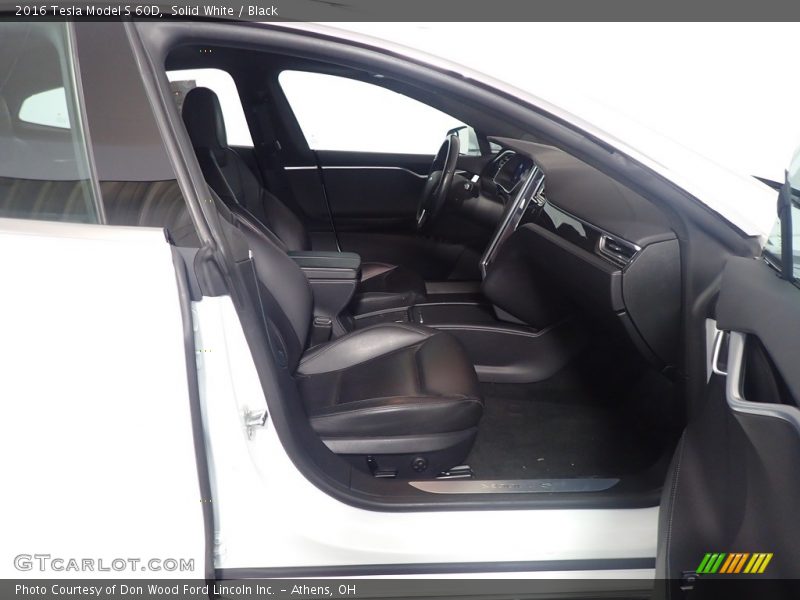 Solid White / Black 2016 Tesla Model S 60D