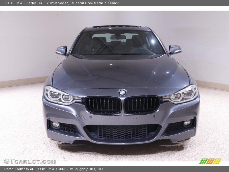 Mineral Grey Metallic / Black 2018 BMW 3 Series 340i xDrive Sedan