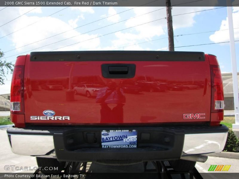 Fire Red / Dark Titanium 2008 GMC Sierra 1500 Extended Cab