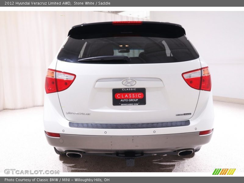 Stone White / Saddle 2012 Hyundai Veracruz Limited AWD