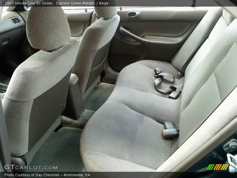 Cypress Green Metallic / Beige 1997 Honda Civic EX Sedan