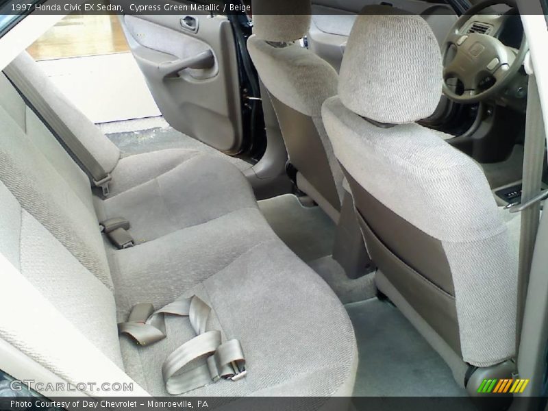Cypress Green Metallic / Beige 1997 Honda Civic EX Sedan