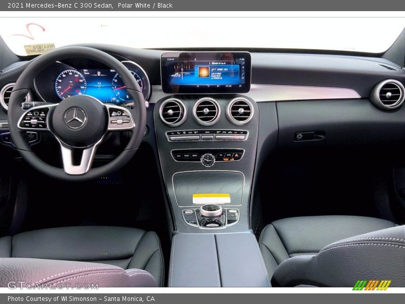 Polar White / Black 2021 Mercedes-Benz C 300 Sedan
