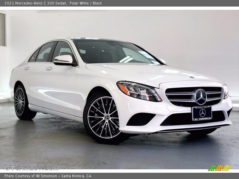 Polar White / Black 2021 Mercedes-Benz C 300 Sedan
