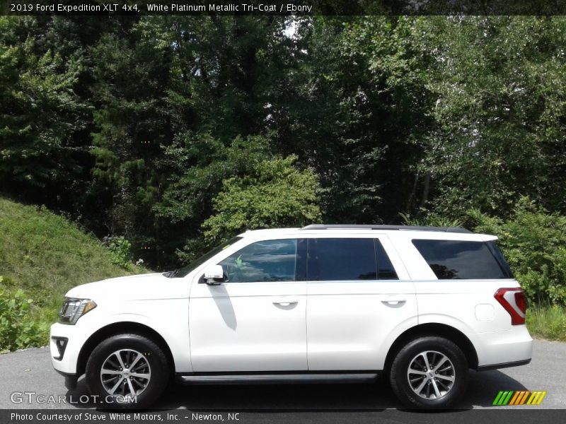 White Platinum Metallic Tri-Coat / Ebony 2019 Ford Expedition XLT 4x4