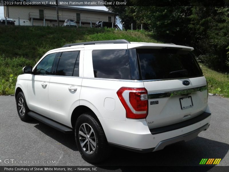 White Platinum Metallic Tri-Coat / Ebony 2019 Ford Expedition XLT 4x4