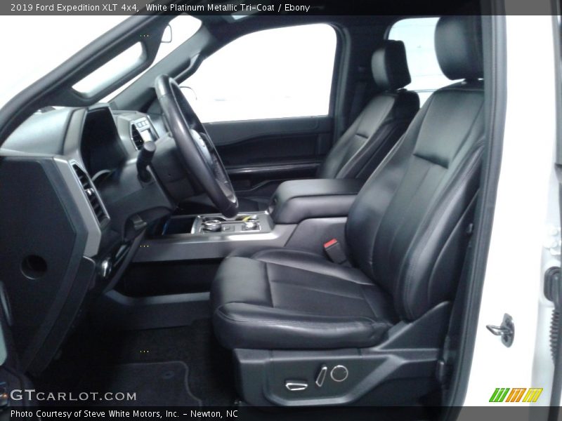 White Platinum Metallic Tri-Coat / Ebony 2019 Ford Expedition XLT 4x4