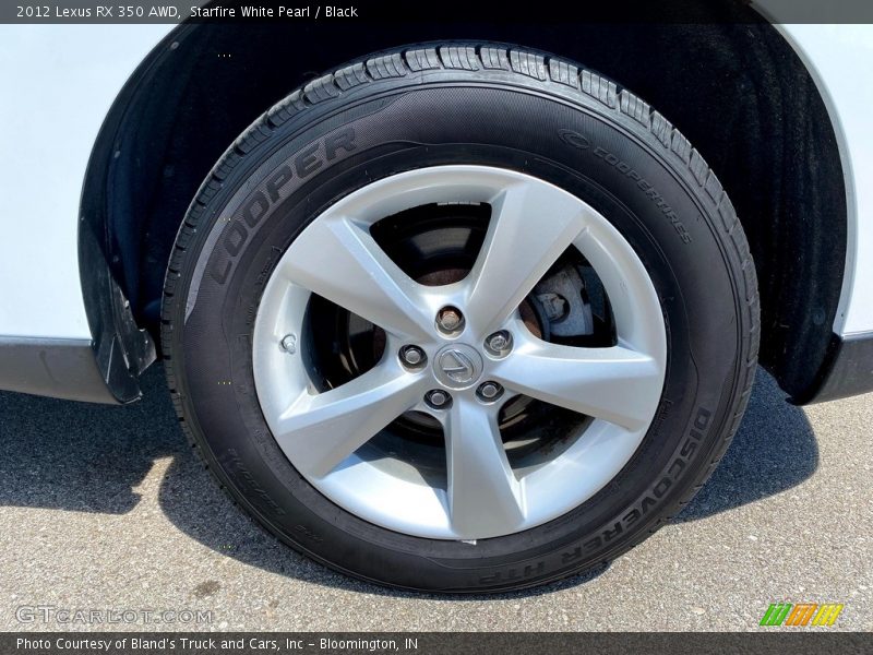 Starfire White Pearl / Black 2012 Lexus RX 350 AWD