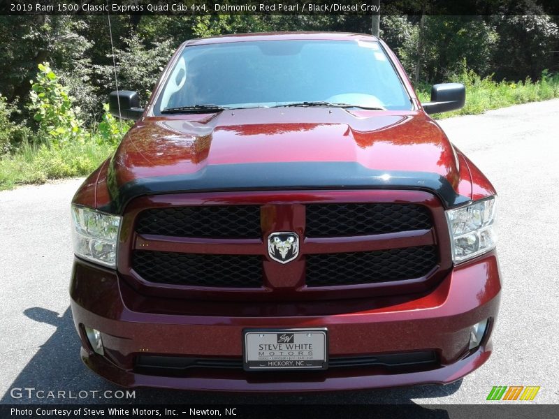 Delmonico Red Pearl / Black/Diesel Gray 2019 Ram 1500 Classic Express Quad Cab 4x4