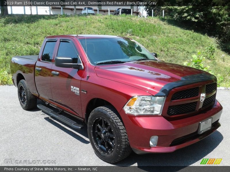 Delmonico Red Pearl / Black/Diesel Gray 2019 Ram 1500 Classic Express Quad Cab 4x4