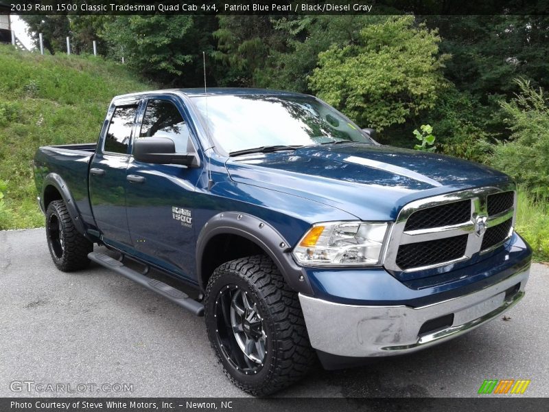 Patriot Blue Pearl / Black/Diesel Gray 2019 Ram 1500 Classic Tradesman Quad Cab 4x4