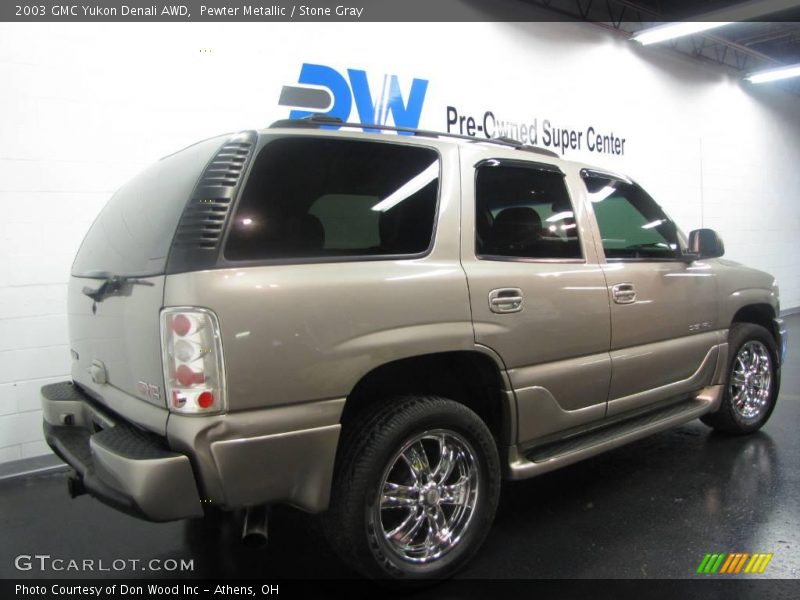 Pewter Metallic / Stone Gray 2003 GMC Yukon Denali AWD