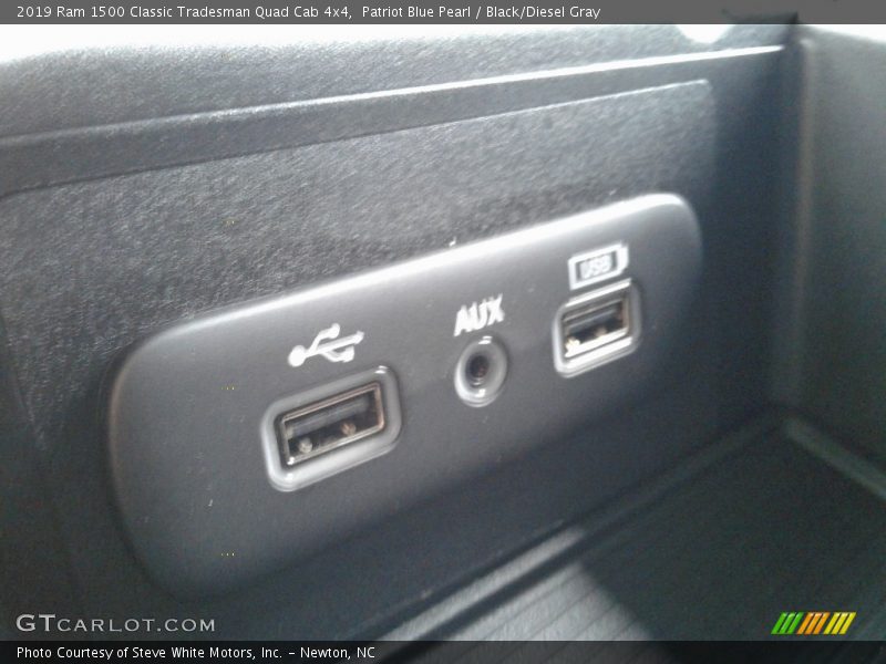 Patriot Blue Pearl / Black/Diesel Gray 2019 Ram 1500 Classic Tradesman Quad Cab 4x4